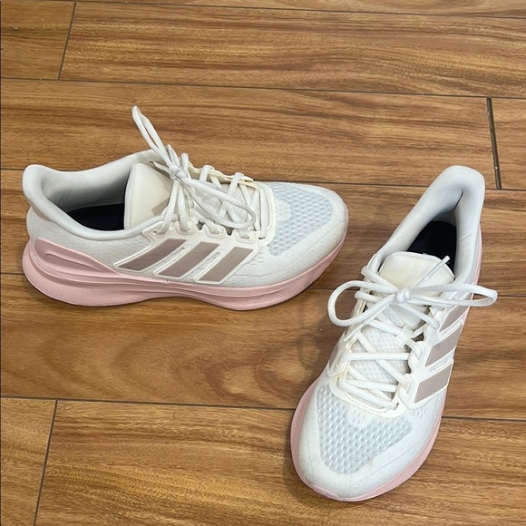 Adidas Ultarun 5 Women’s Running Shoes Pink/White - Picture 5 of 14